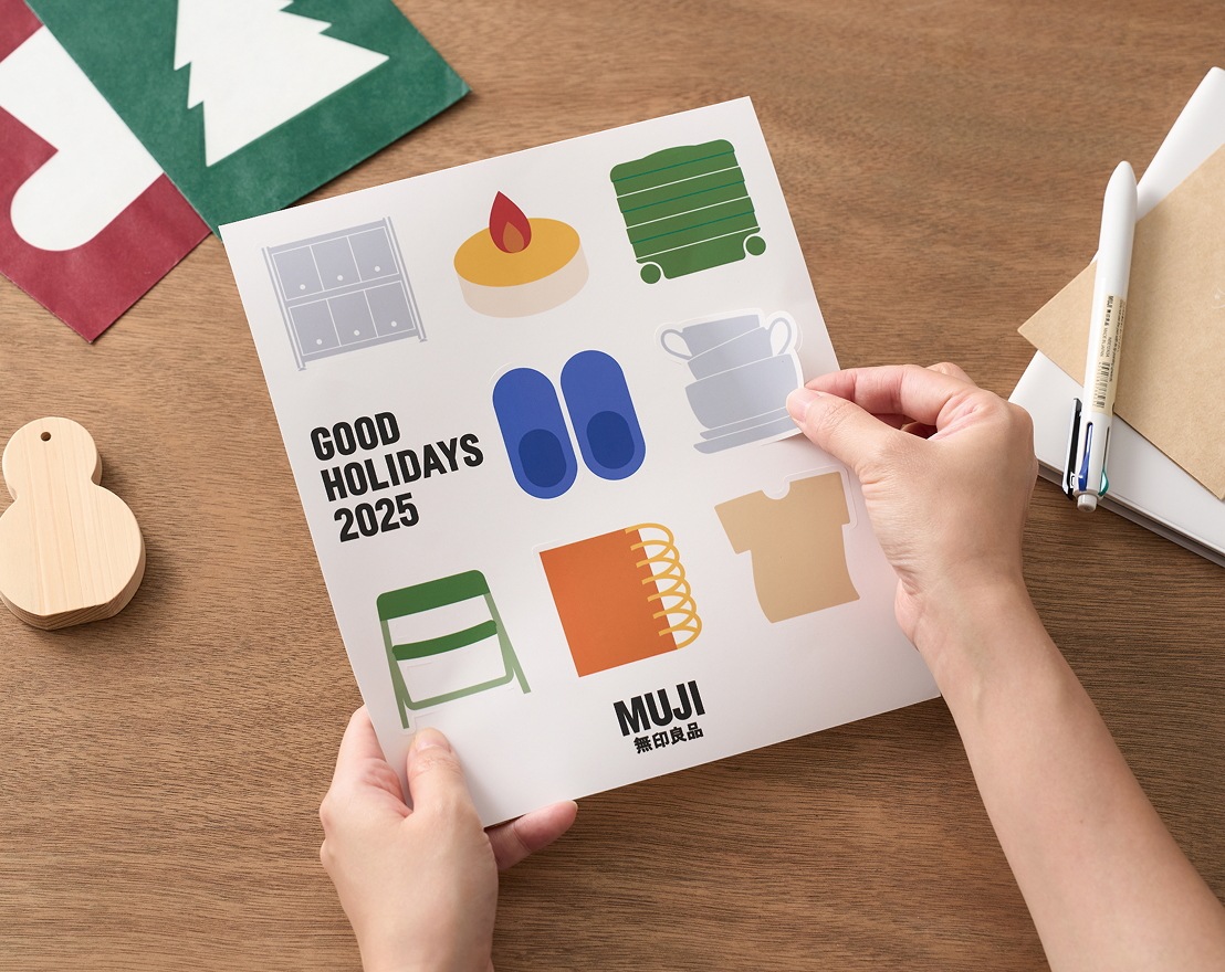 MUJI 聖誕節限定貼紙