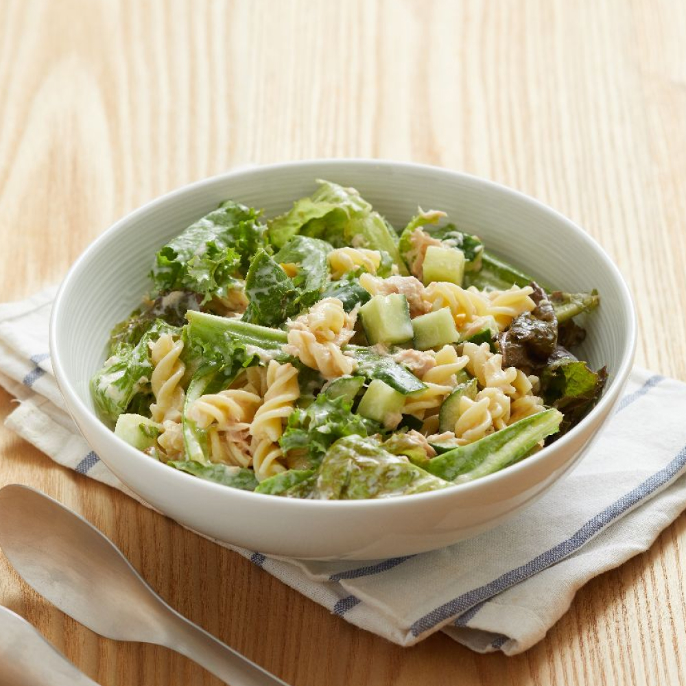 鮮蔬鮪魚沙拉義麵拼盤