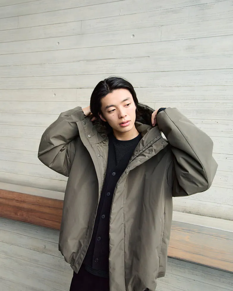 紳士　ＵＶカット乾きやすいワッフルクルーネック長袖Ｔシャツの着用イメージ2