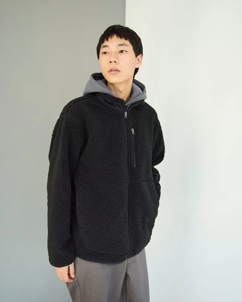 紳士 洗いざらしオックスボタンダウン長袖シャツの着用イメージ1