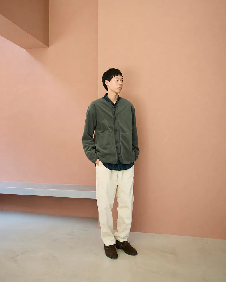 紳士　洗いざらしコットンイージーパンツの着用イメージ1