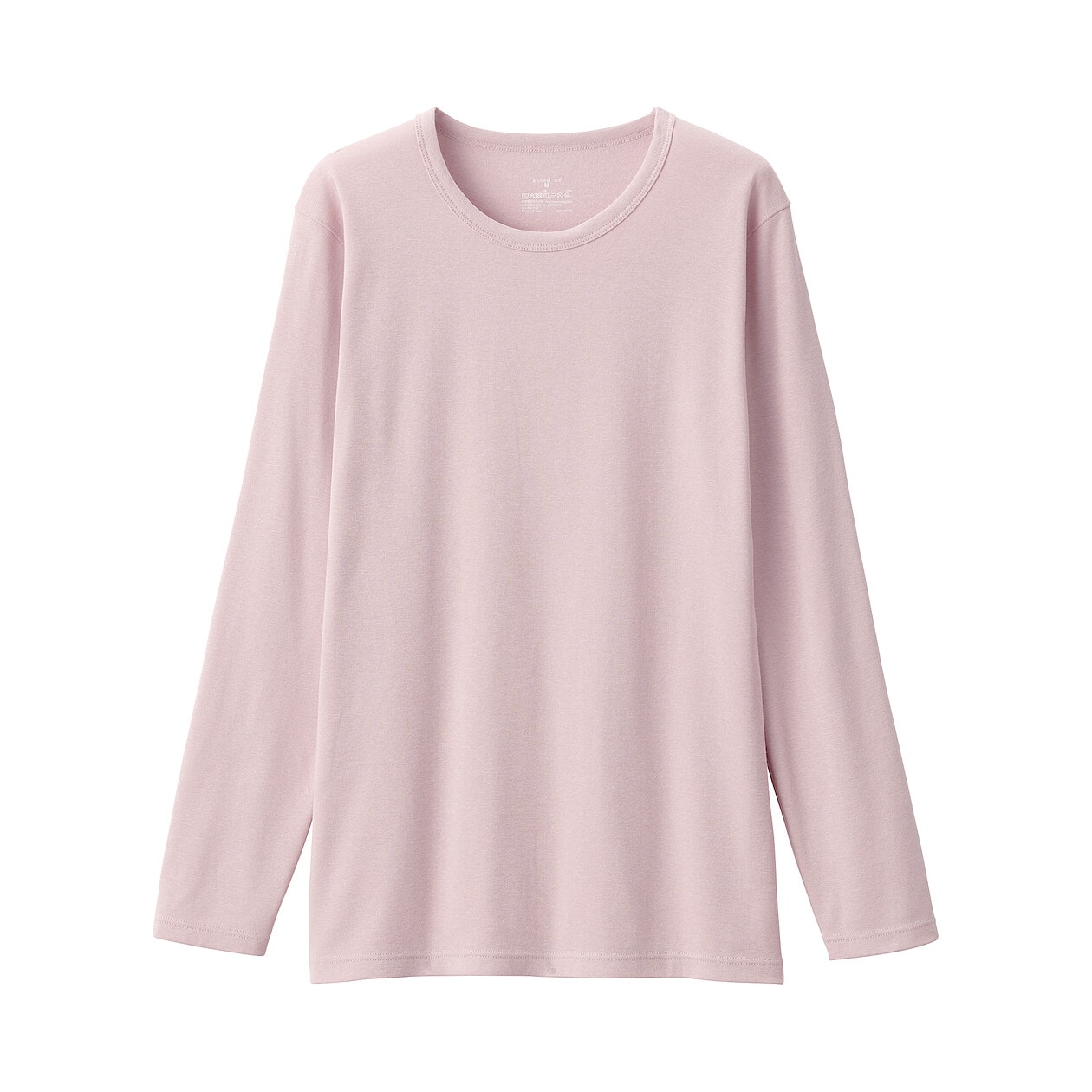 女棉保暖厚織圓領長袖T恤