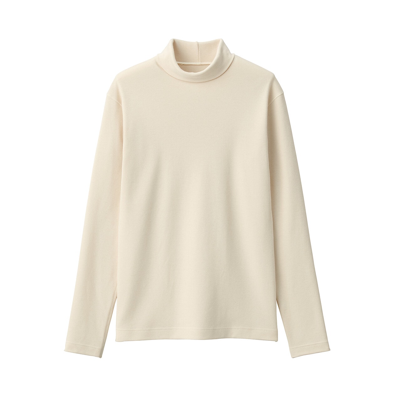 女棉混羊毛保暖高領長袖T恤