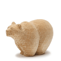 積極向上的木雕熊