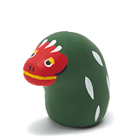 下浦士玩具獅子舞 綠