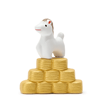 京陶人偶 金幣馬