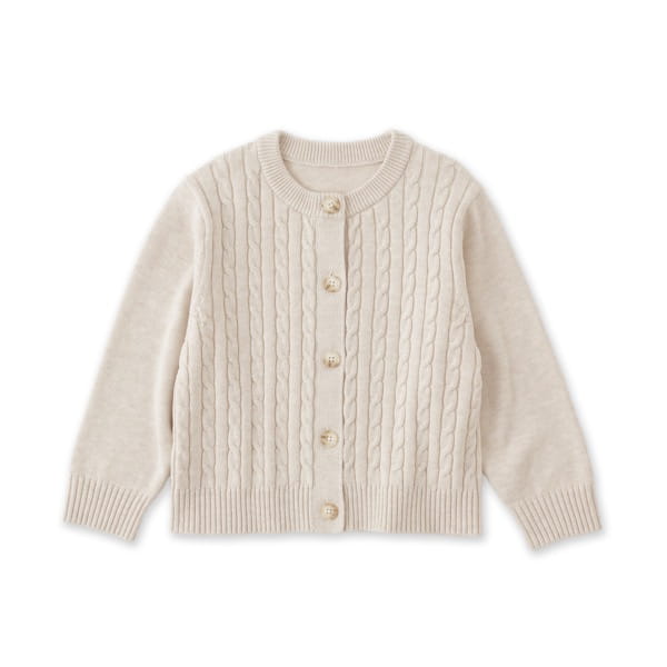 兒童水洗針織圓領開襟衫 兒童水洗針織圓領開襟衫