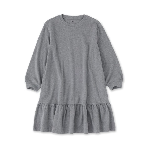 兒童雙面起毛圓領長袖洋裝 兒童雙面起毛圓領長袖洋裝