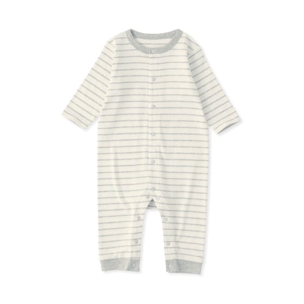 新生兒無側縫起毛針織長袖連身衣