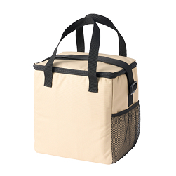 再生聚酯纖維2WAY保冷購物袋/小-原色棕