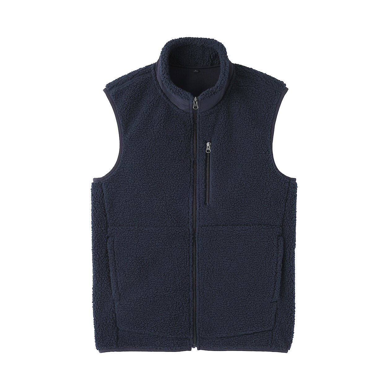 男絨毛刷毛背心