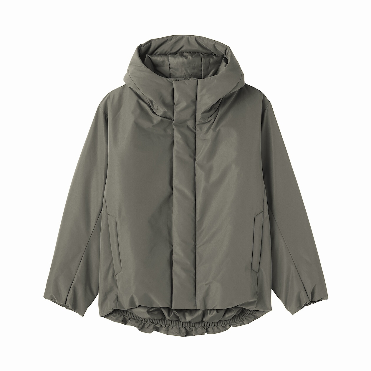 男防風撥水加工鋪棉連帽外套