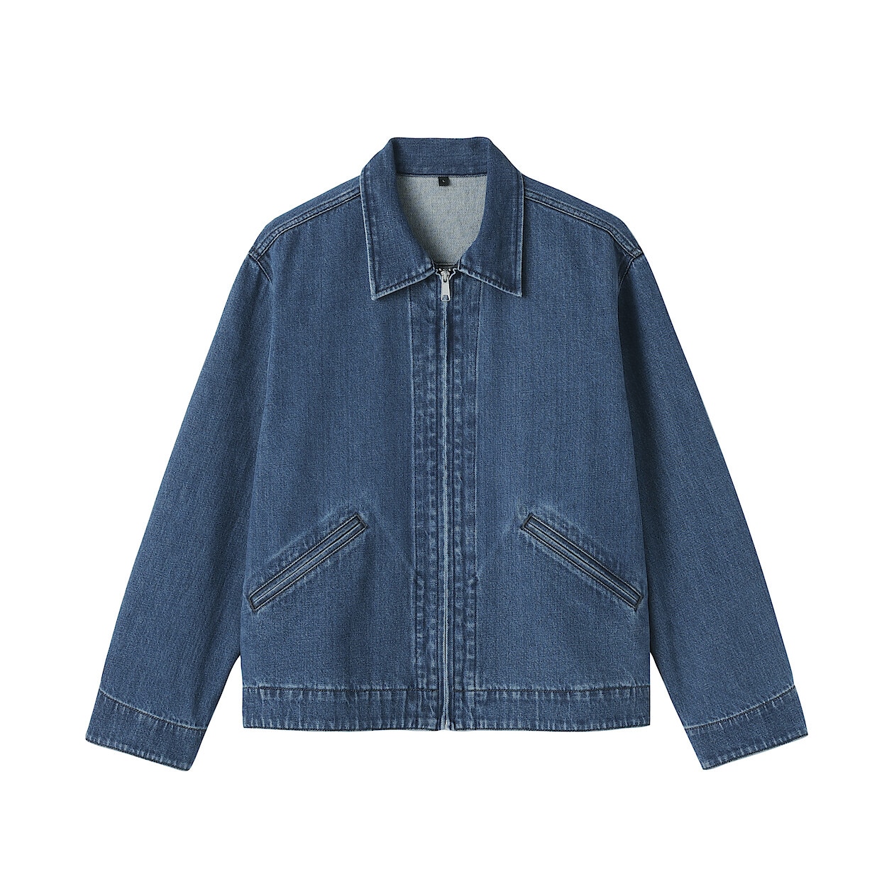 男吉貝木棉混丹寧外套