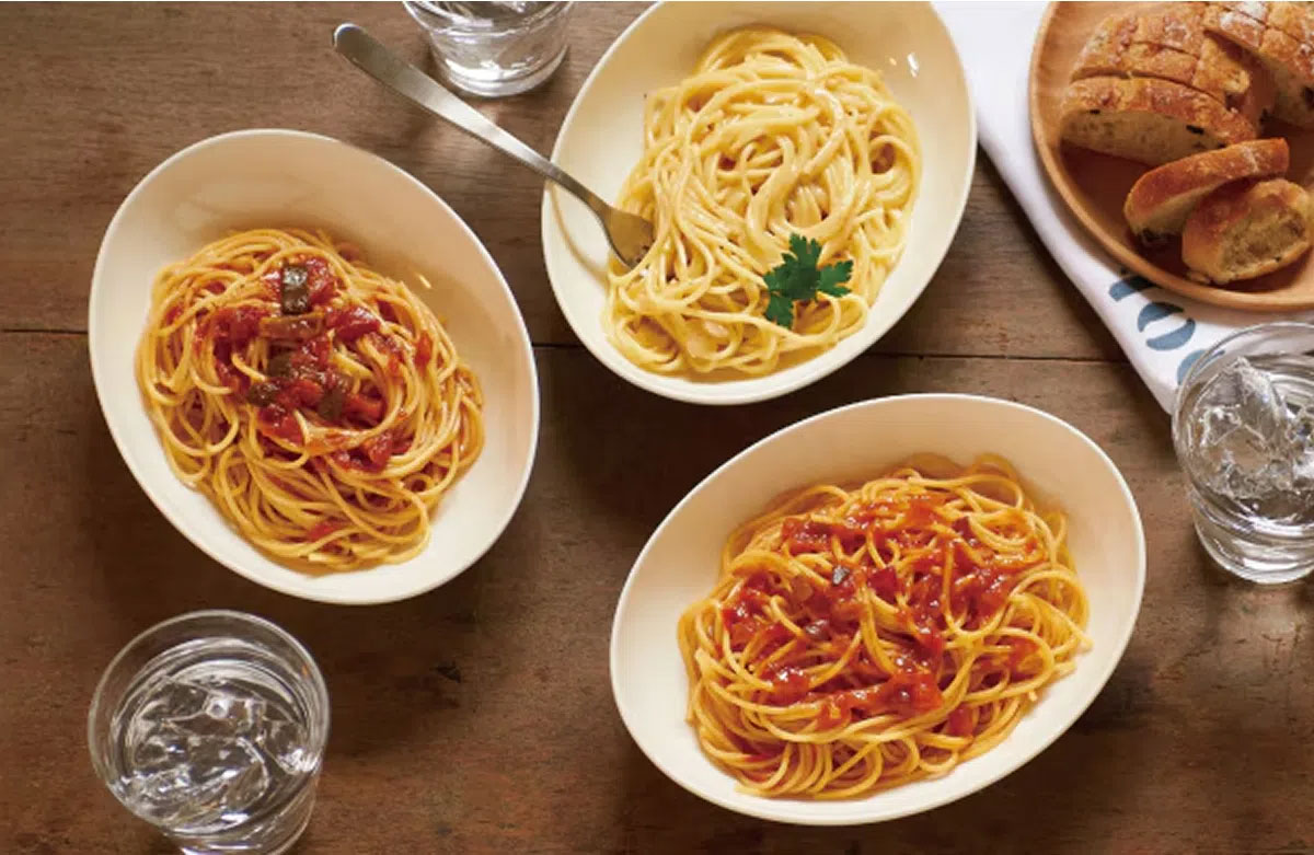 無印良品的義大利麵與義大利麵醬