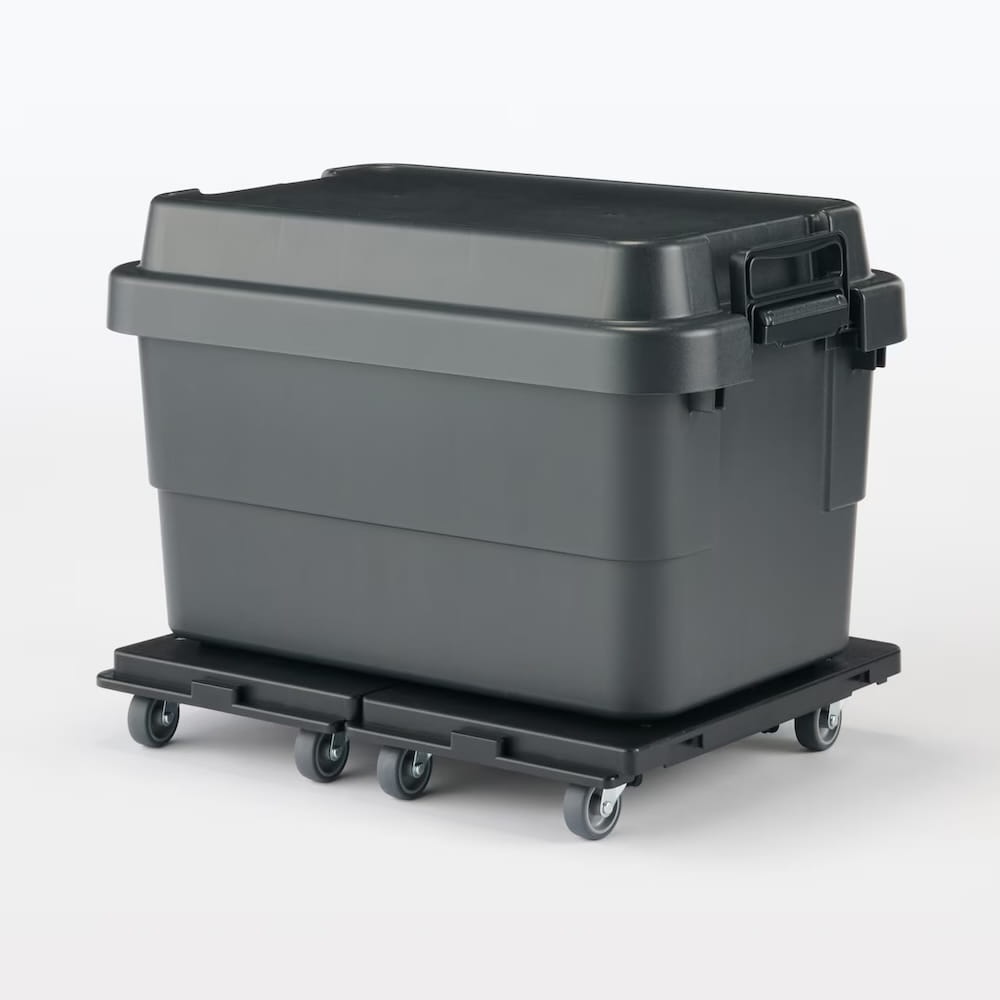 黑色款耐壓箱與聚丙烯平台車
